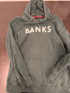 Men's Banks Forest Green Pullover Hoodie